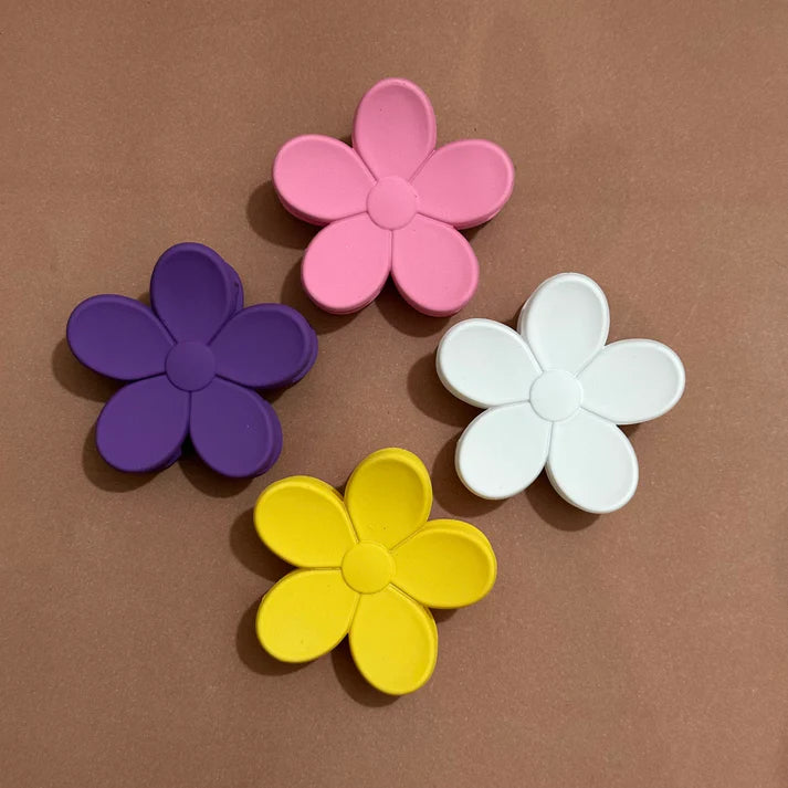 Blossom Flower Hair Claw Multi Colors