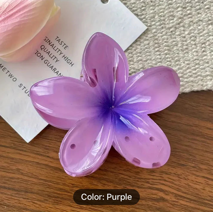 Large Flower Hair Claw Clip