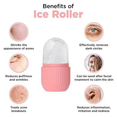 Ice Roller Facial Massage For Face Eye and Neck - Skin Care Massager