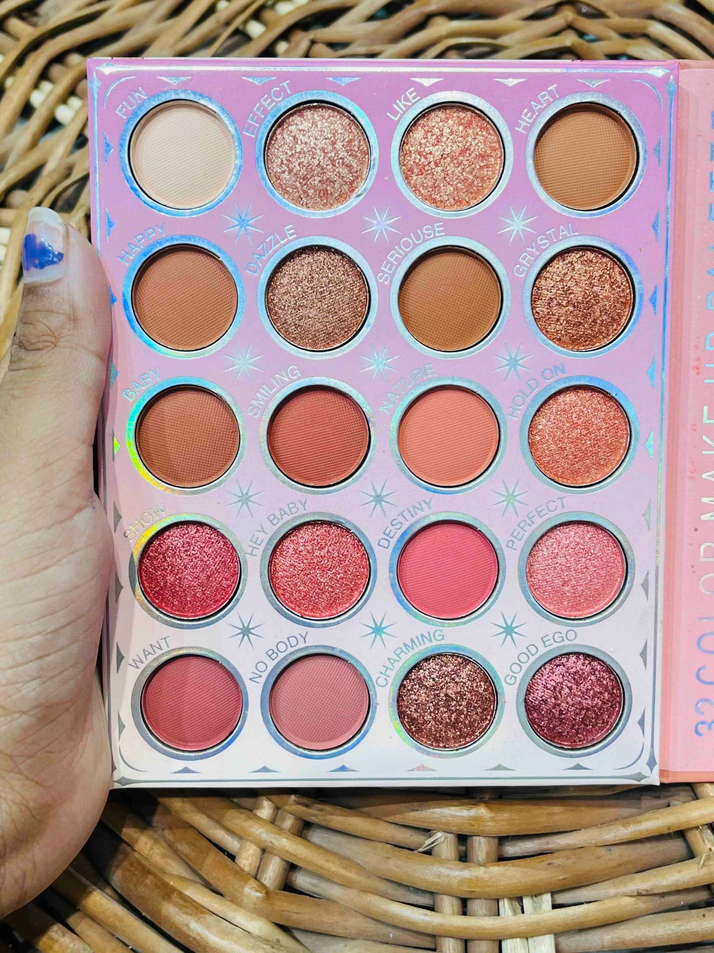Huda New Makeup Kit Palette Eyeshadow Blusher Lipstick Glitter Eyeshadow Make Up Set