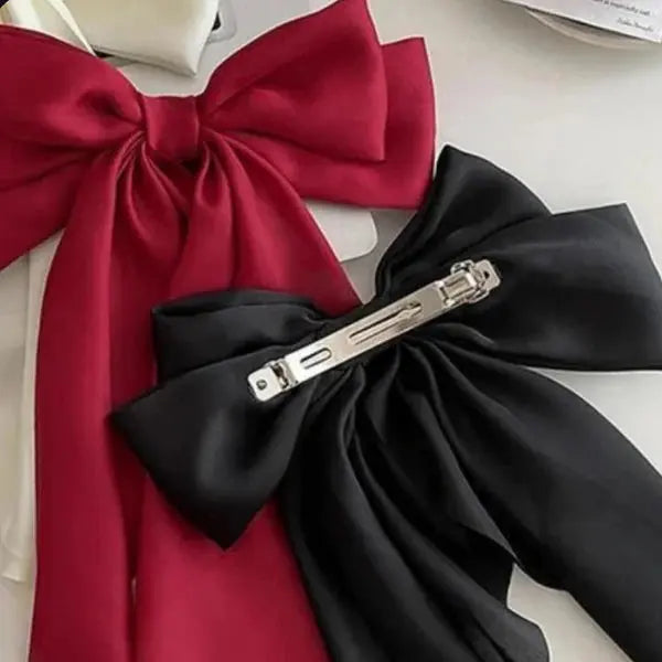 Large Bow Hair Clips (SET OF THREE) - She Mart