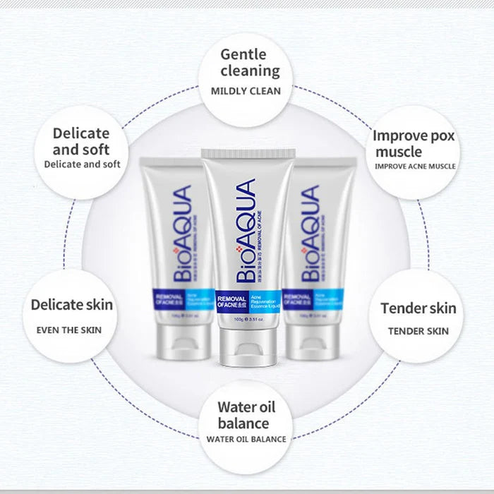BIOAQUA Anti Acne Cleanser For Removal Of Acne 100ml