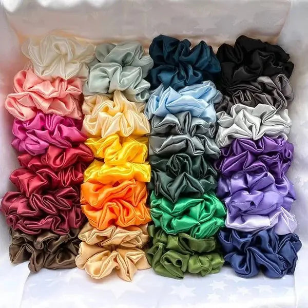 One Silk Scrunchie (Choose Color) - She Mart