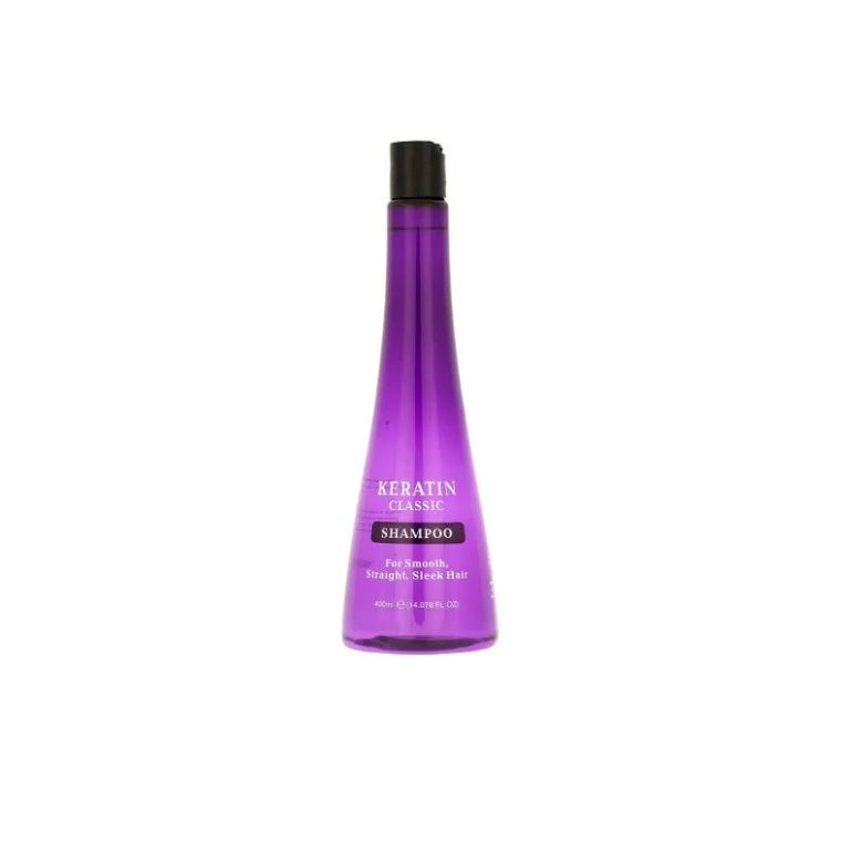 KERATIN CLASSIC FOR SMOOTH, STRAIGHT AND SLEEK HAIR SHAMPOO 400ML