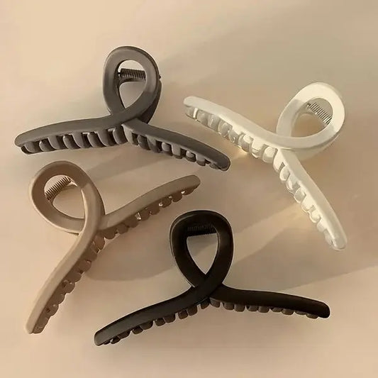 Set of 4 Nude Spiral Claw Clips - She Mart