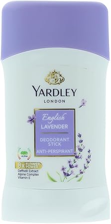 Yardley English Lavender Anti-Perspirant Deodorant Stick, All Day Freshness