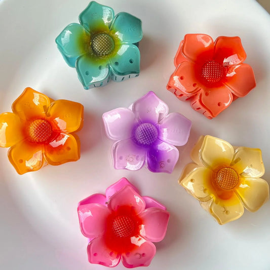 Flower Claw Clip Multicolor