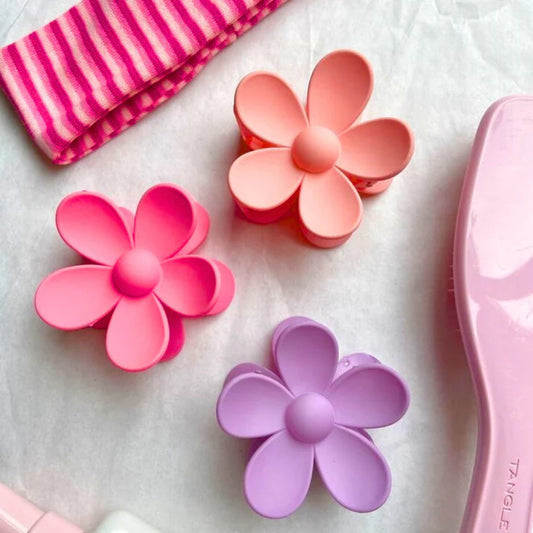 Blossom Flower Hair Claw Multi Colors