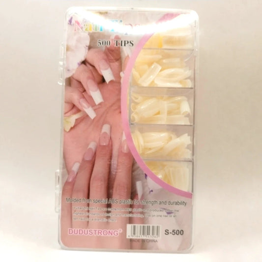 Dudustrong 500 Ivory Nail Tips shemart