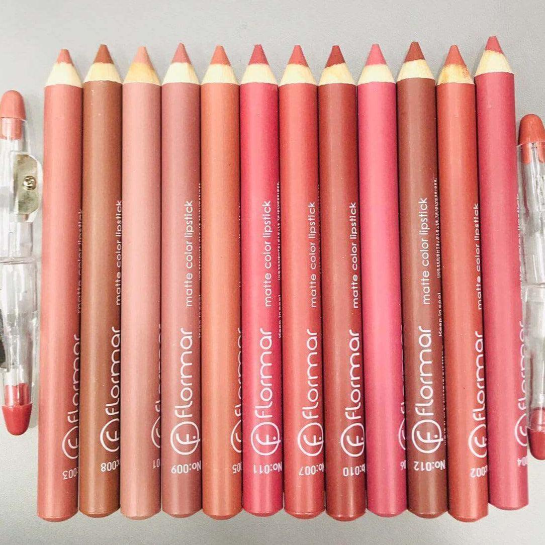 Flormar | Matte Lipstick Pencil 12pcs shemart