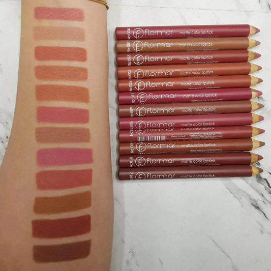 Flormar | Matte Lipstick Pencil 12pcs shemart