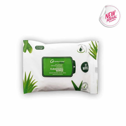 Glamorous Face Cleansing Makeup Remover Wipes 30 Pieces shemart