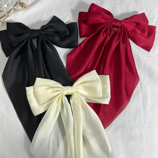 Large Bow Hair Clips (SET OF THREE) - She Mart