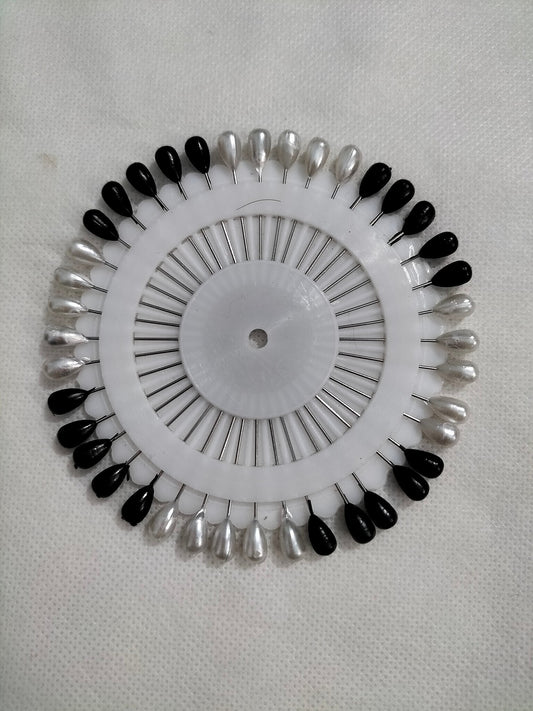 Black and White Pins Wheel – Drops