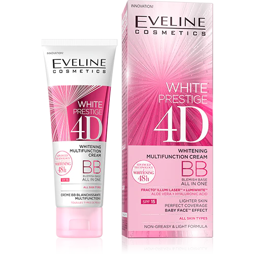 Eveline White Prestige 4D Whitening Multifunction BB Cream 50 ML shemart
